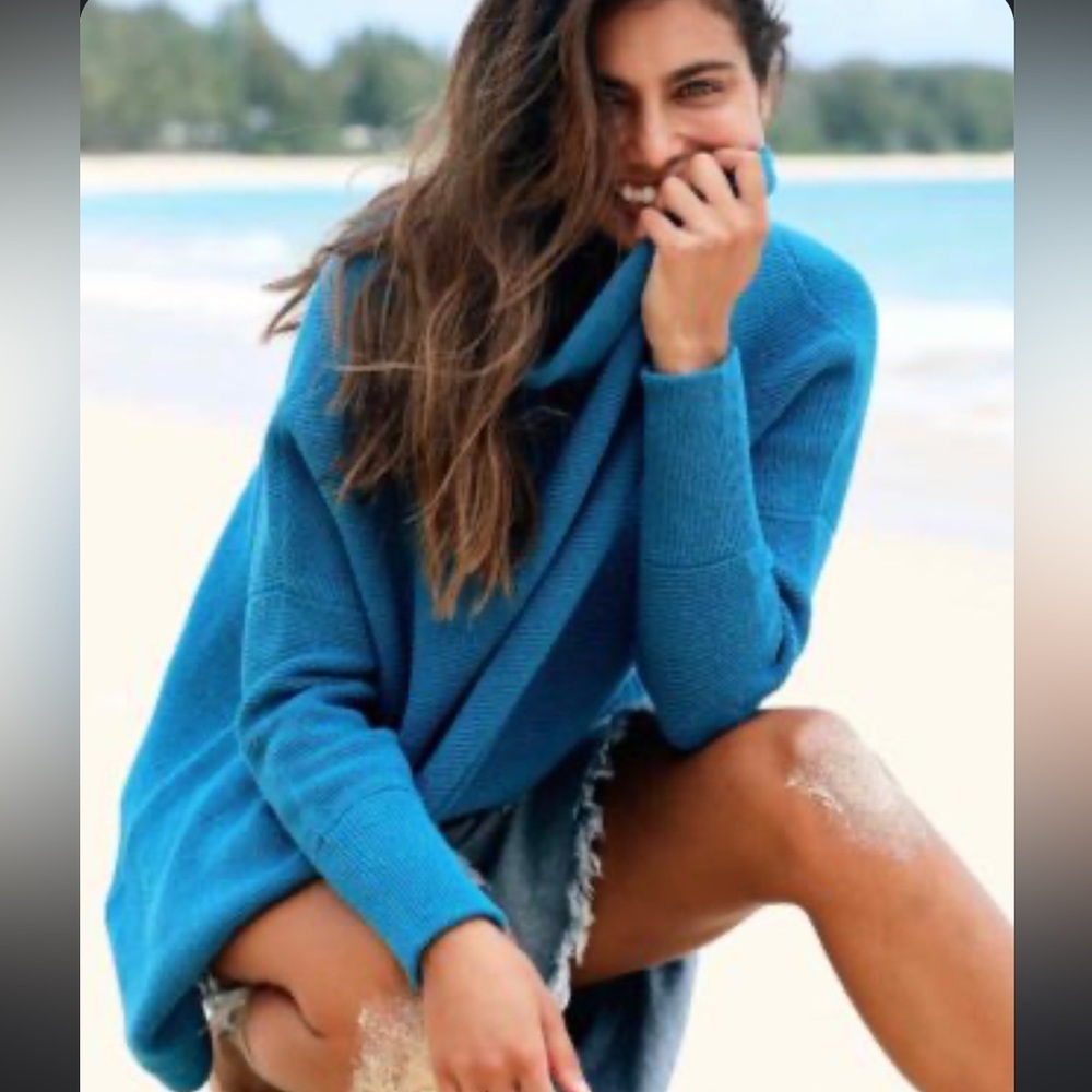 Free People Ottoman Tunic in "Tropical Bay" (Turquoise)
